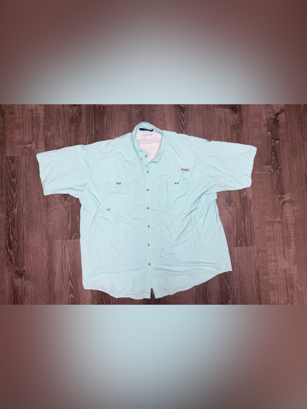 Columbia Short Sleeve Button-Down Shirt - Mint